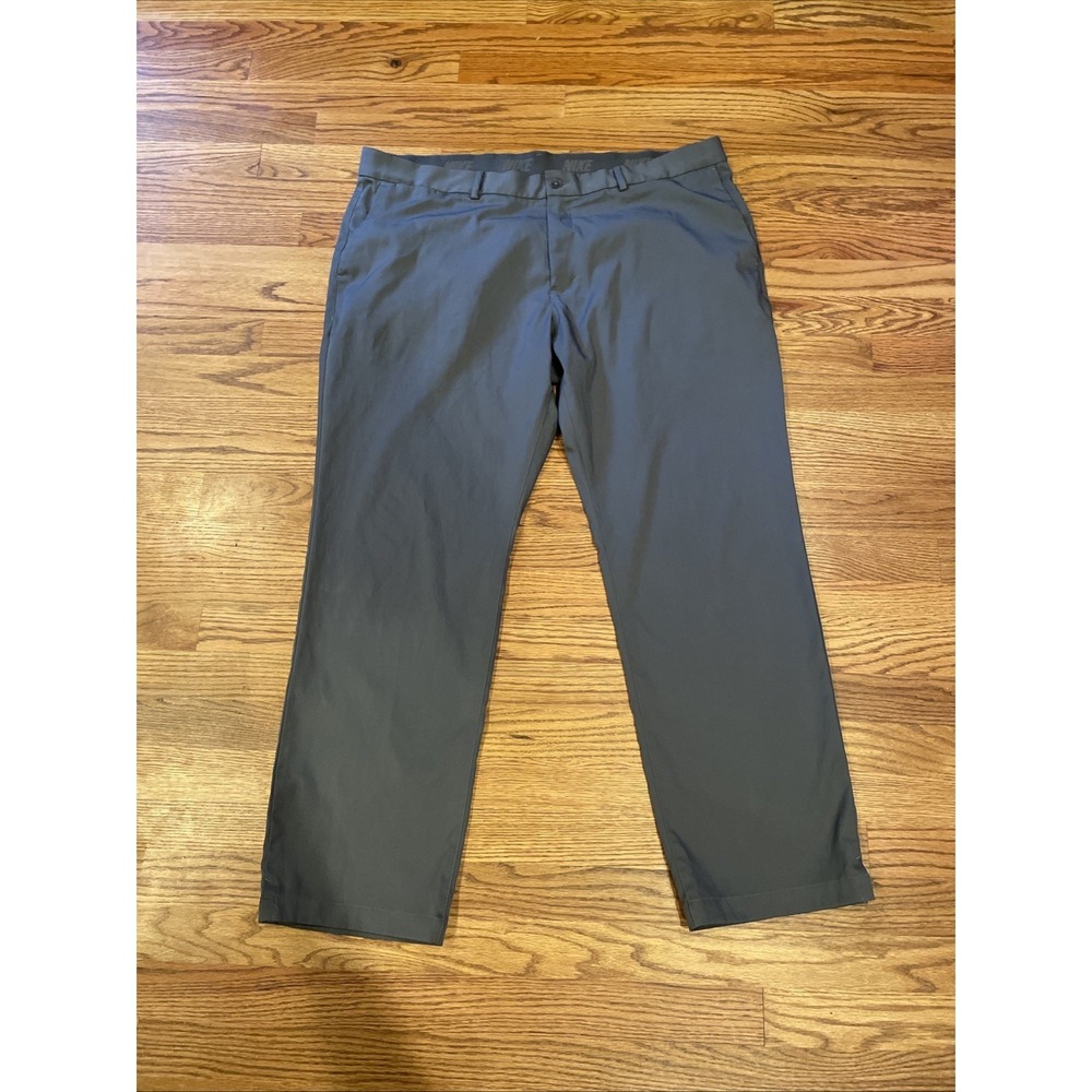 Nike Dri Fit Men's Golf Chino Pants Performance Blend Gray Size 40x30 Stretch